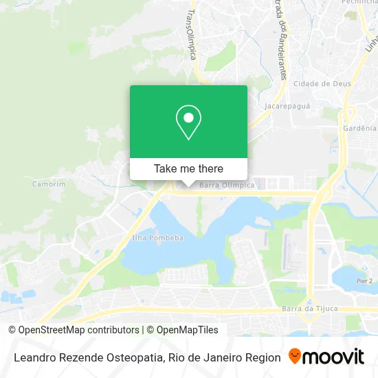Leandro Rezende Osteopatia map