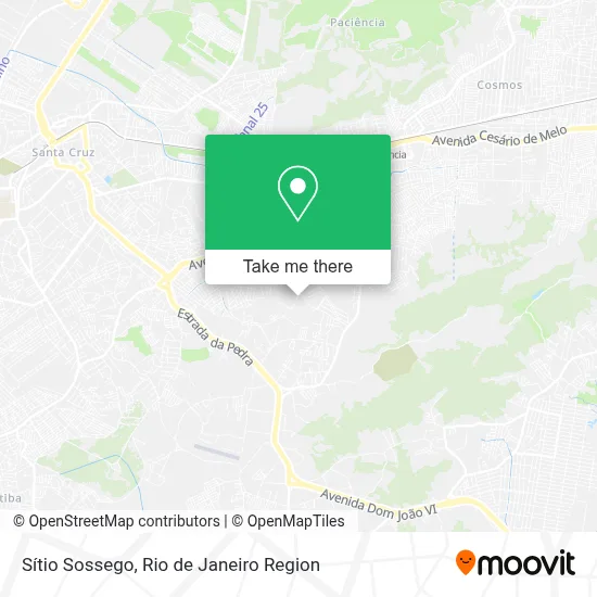 Sítio Sossego map