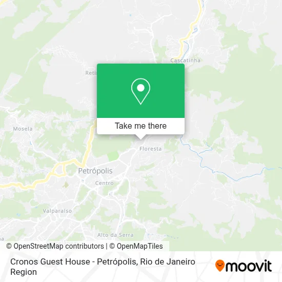 Cronos Guest House - Petrópolis map