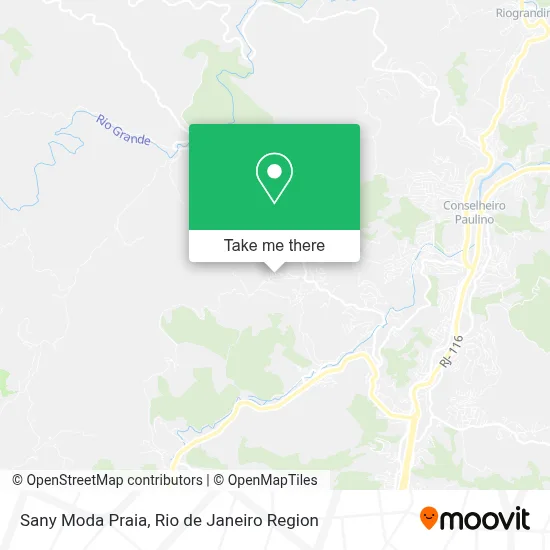 Sany Moda Praia map