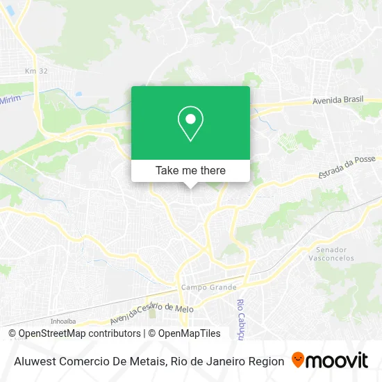 Aluwest Comercio De Metais map