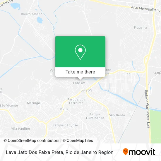 Lava Jato Dos Faixa Preta map