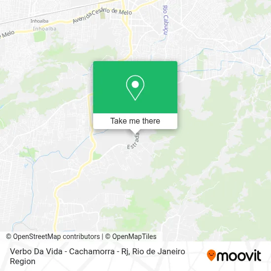 Verbo Da Vida  - Cachamorra - Rj map
