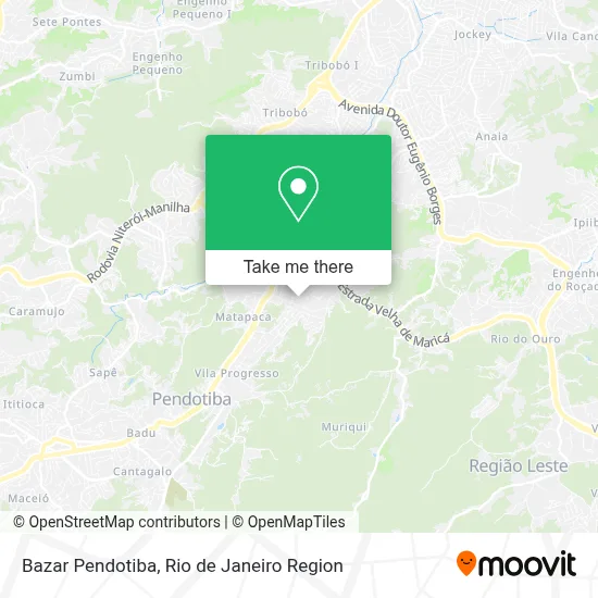 Bazar Pendotiba map