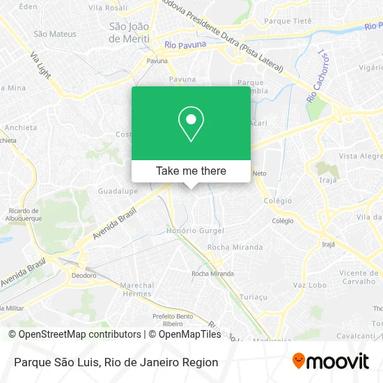 Parque São Luis map