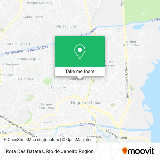 Rota Das Batatas map