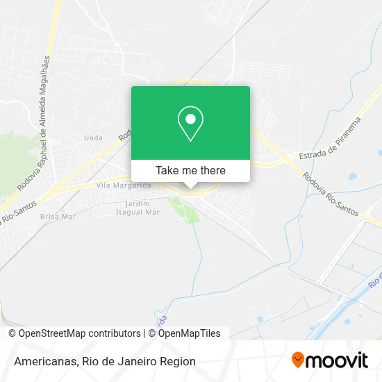 Americanas map