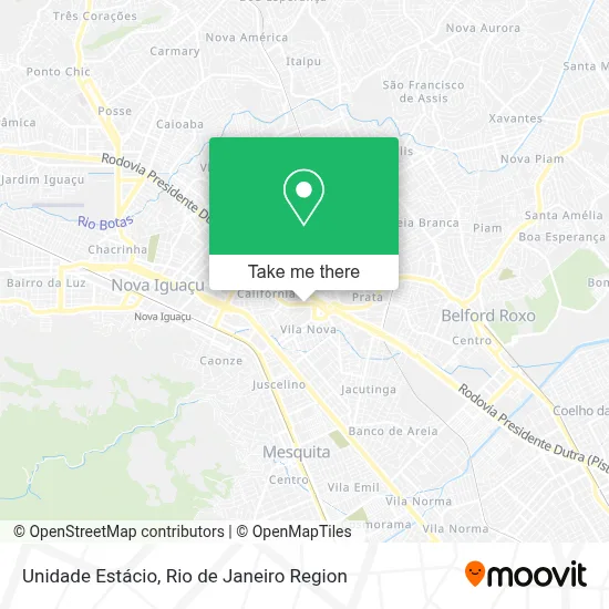 Unidade Estácio map