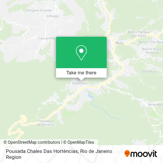 Pousada Chales Das Hortências map
