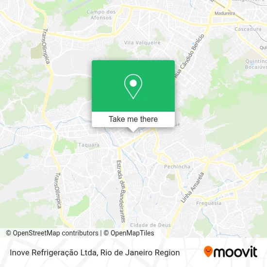 Inove Refrigeração Ltda map