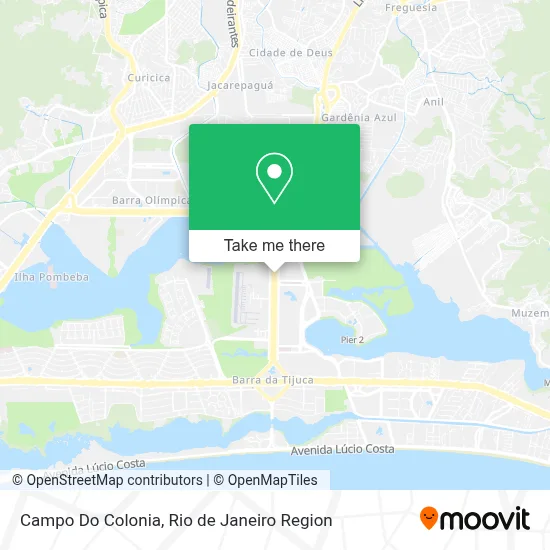 Campo Do Colonia map