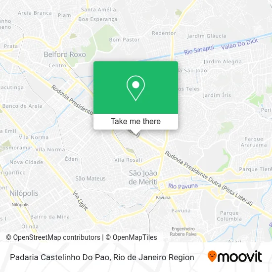 Padaria Castelinho Do Pao map