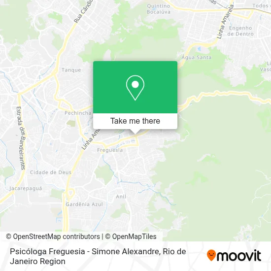 Psicóloga Freguesia - Simone Alexandre map