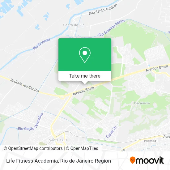 Life Fitness Academia map