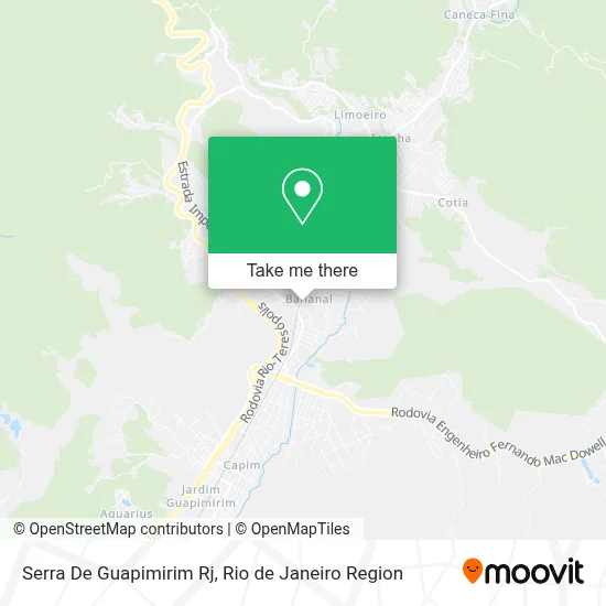 Serra De Guapimirim Rj map