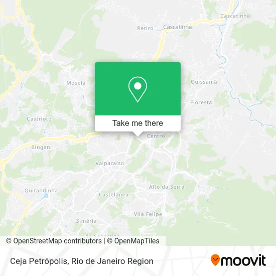 Ceja Petrópolis map