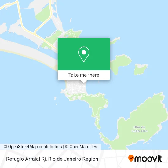 Refugio Arraial Rj map
