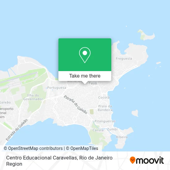 Centro Educacional Caravellas map