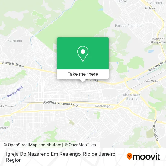 Igreja Do Nazareno Em Realengo map