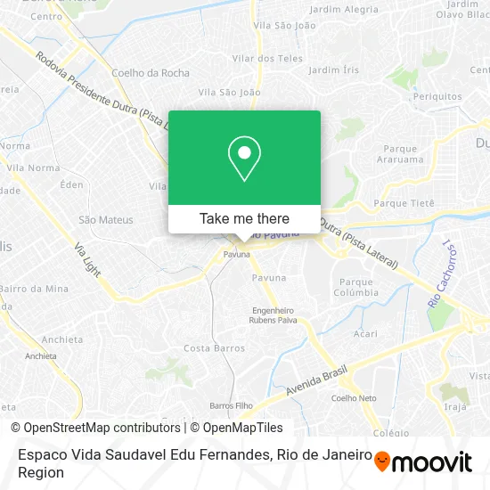 Espaco Vida Saudavel Edu Fernandes map