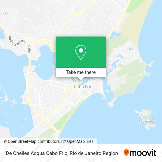 De Chelles Acqua Cabo Frio map