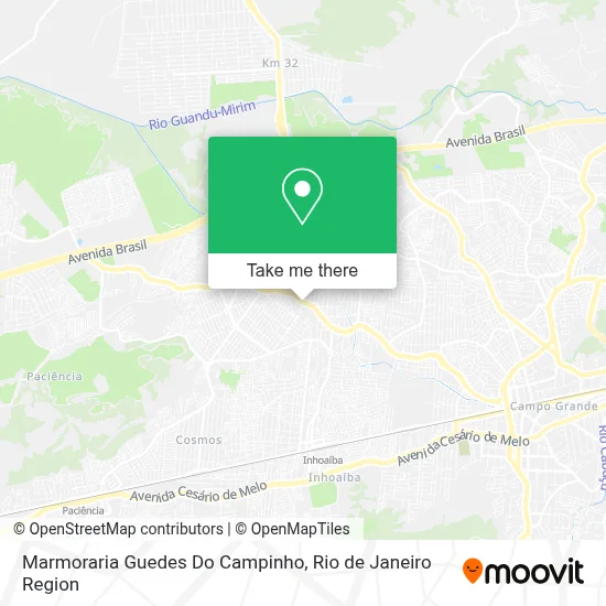 Marmoraria Guedes Do Campinho map