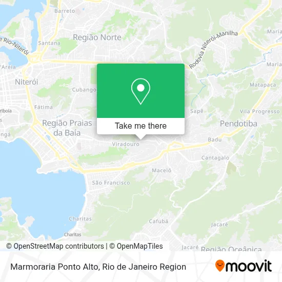 Marmoraria Ponto Alto map
