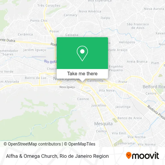 Alfha & Omega Church map