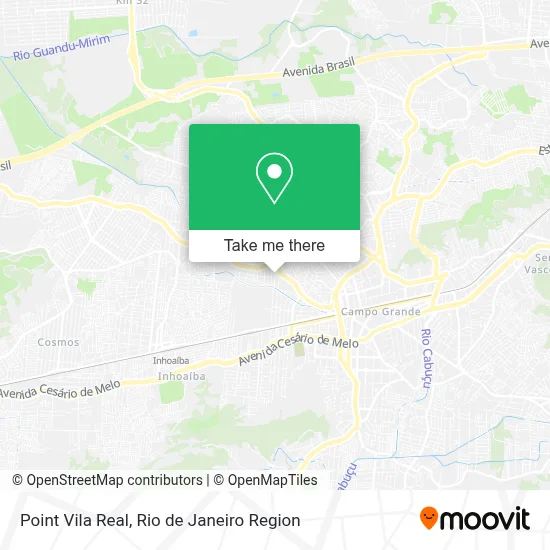 Point Vila Real map