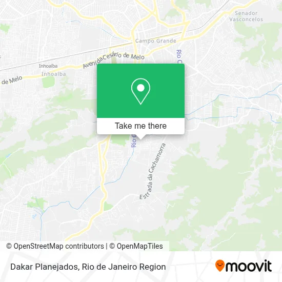Dakar Planejados map