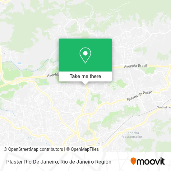 Plaster Rio De Janeiro map