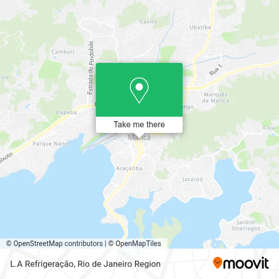 L.A Refrigeração map