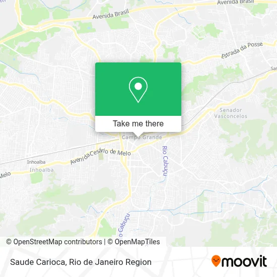 Saude Carioca map