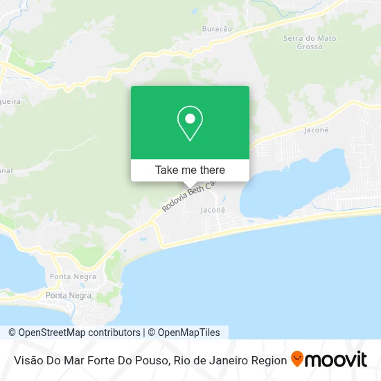 Visão Do Mar Forte Do Pouso map