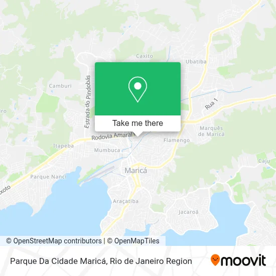 Parque Da Cidade Maricá map