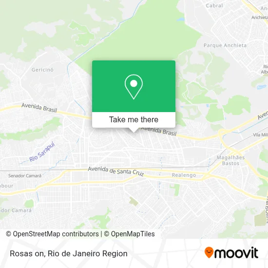 Rosas on map