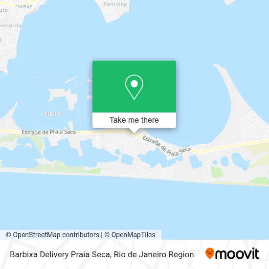 Barbixa Delivery Praia Seca map