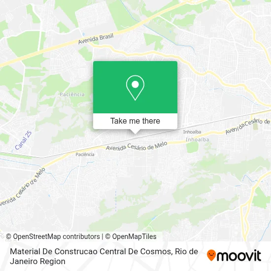 Material De Construcao Central De Cosmos map