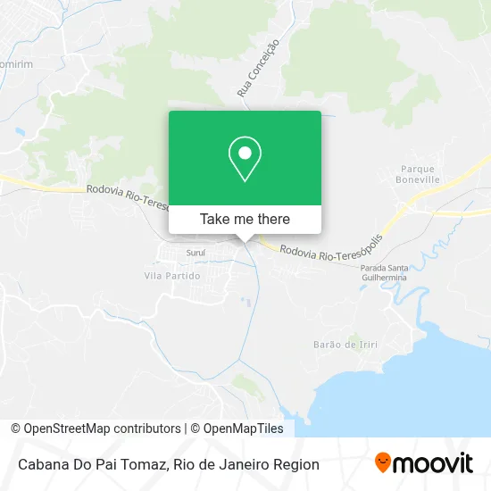 Cabana Do Pai Tomaz map