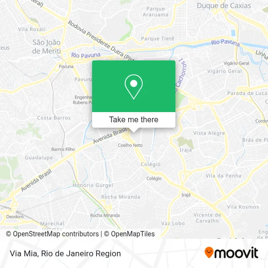 Via Mia map