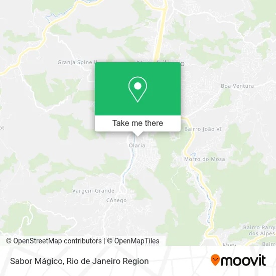 Sabor Mágico map