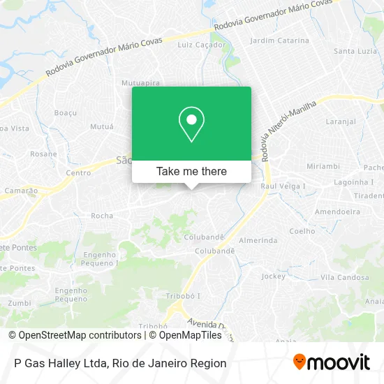 P Gas Halley Ltda map