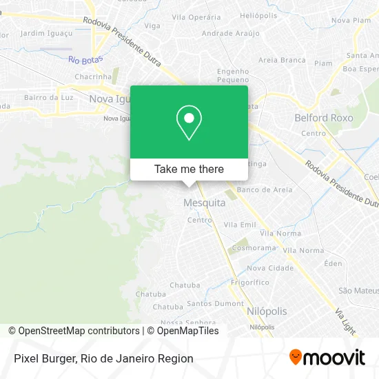 Pixel Burger map