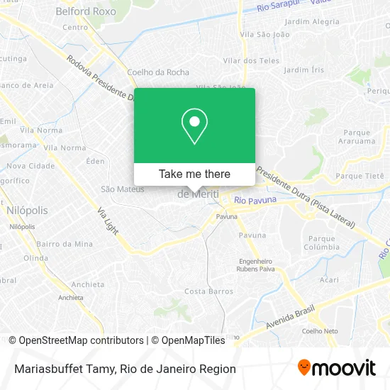 Mariasbuffet Tamy map