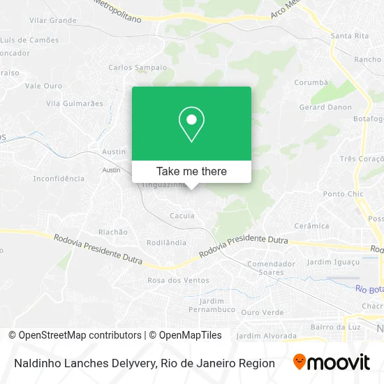 Naldinho Lanches Delyvery map