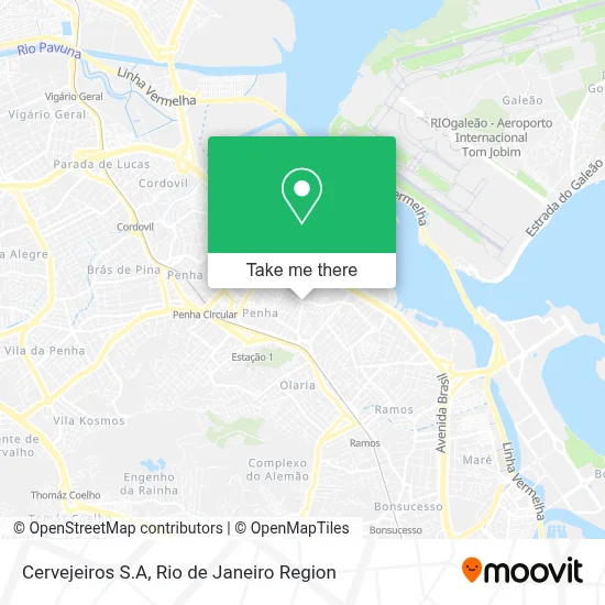 Cervejeiros S.A map