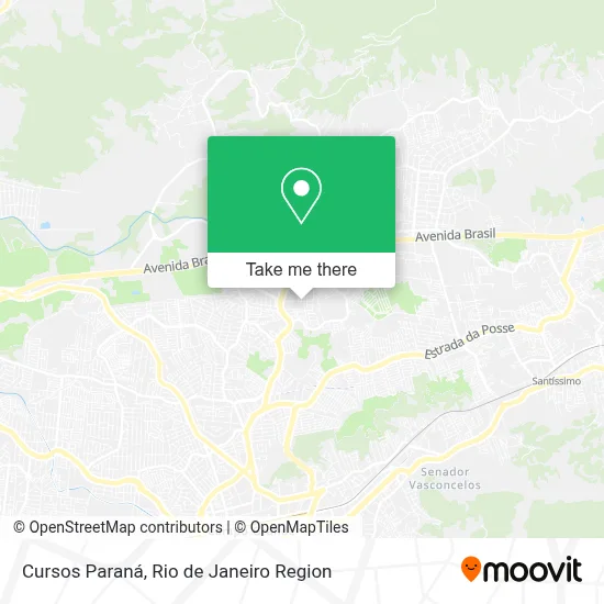 Cursos Paraná map