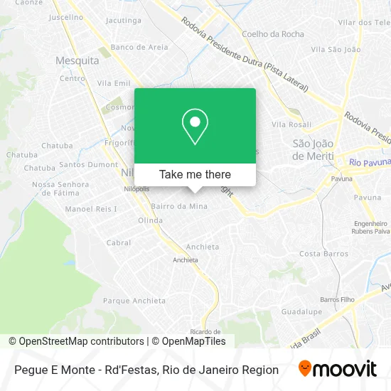 Pegue E Monte - Rd'Festas map