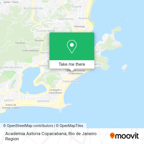 Academia Astoria Copacabana map