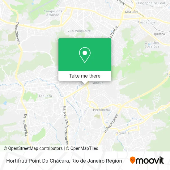 Hortifrúti Point Da Chácara map